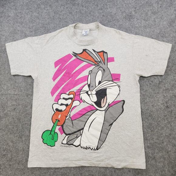 VTG Bugs Bunny T Shirt Mens XL Looney Tunes Graphic Cartoon 90s Single Stitch - Picture 3 of 13